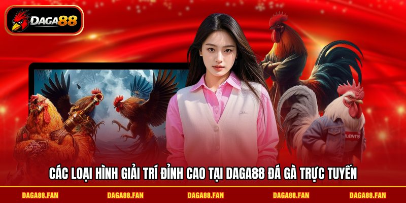 Các loại hình giải trí đỉnh cao tại DAGA88 đá gà trực tuyến