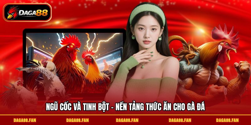 Ngũ cốc và tinh bột - Nền tảng thức ăn cho gà đá