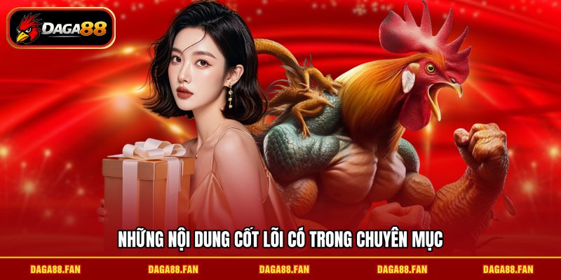 Những nội dung cốt lõi có trong chuyên mục